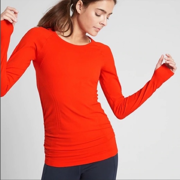 Athleta Tops - Athleta Red Speed light Long Sleeve Tee